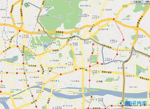 而广州市区内的交通路线也是四通八达,环城高速,内环路,地铁线路都与