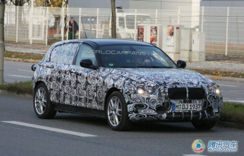 宝马新一代1系谍照再次曝光 更多信息披露