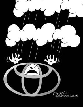 小小踏板引发的变局 漫画趣评丰田召回