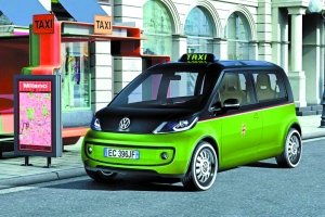 大众新能源概念出租车亮相汉诺威贸易展