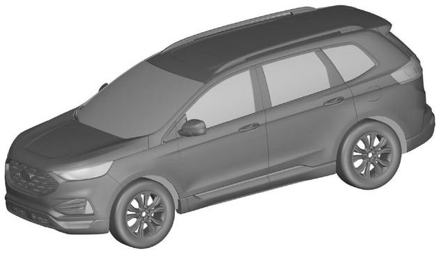 同步海外车型设计 长安福特新款锐界专利图曝光