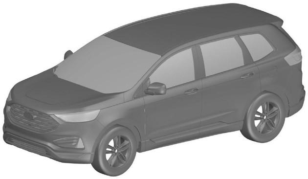 同步海外车型设计 长安福特新款锐界专利图曝光