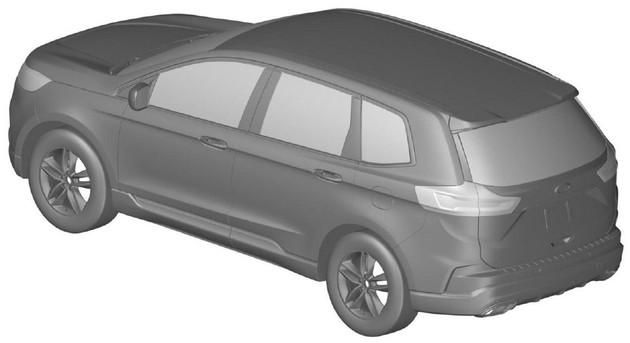 同步海外车型设计 长安福特新款锐界专利图曝光