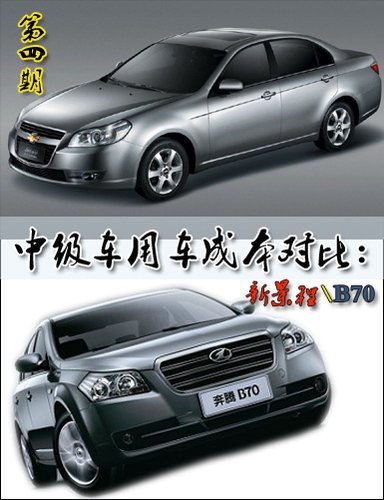 中级车用车成本对比第四期 B70vs新景程