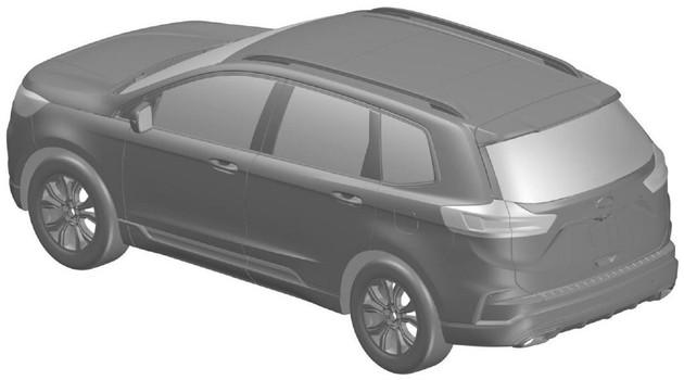 同步海外车型设计 长安福特新款锐界专利图曝光