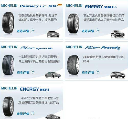 特点一一讲 详解8大世界知名的轮胎厂商