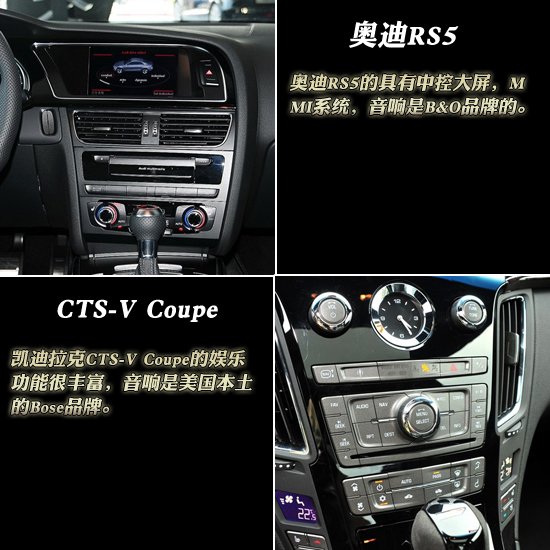 风格的碰撞 奥迪RS5全面对比凯迪拉克CTS-V Coupe