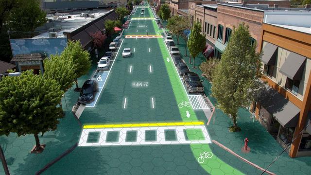 美国将测试太阳能公路 自带LED灯还能发电