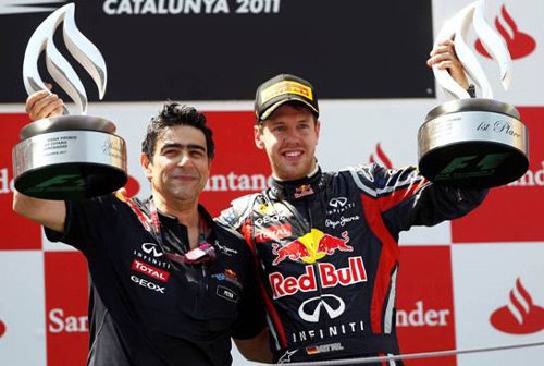 红牛车队再创佳绩 维特尔f1西班牙获第四冠