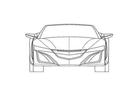 曝新讴歌nsx敞篷车专利图传奇跑车归来
