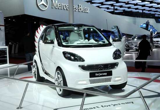 smart两款概念车亮相尾部翅膀造型搞怪