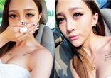 粉嫩酥胸蘿莉車內深溝自拍