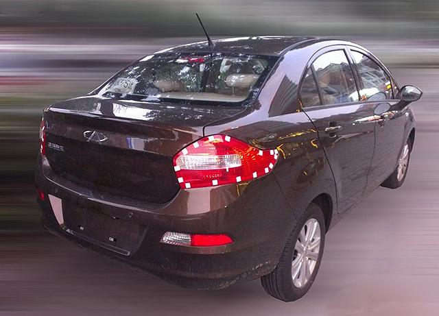 奇瑞E2三厢版无伪谍照曝光 有望于年内推出