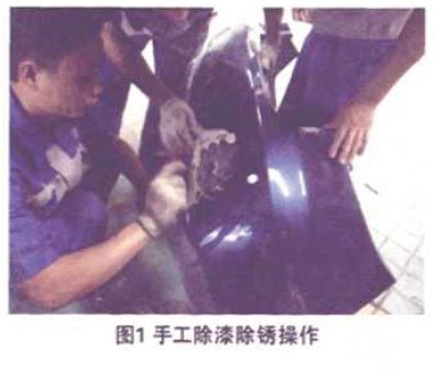 车身修复中的除漆除锈 机械法使用最广泛