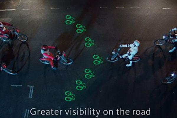 伦敦的1万多辆租借自行车将加装投影灯