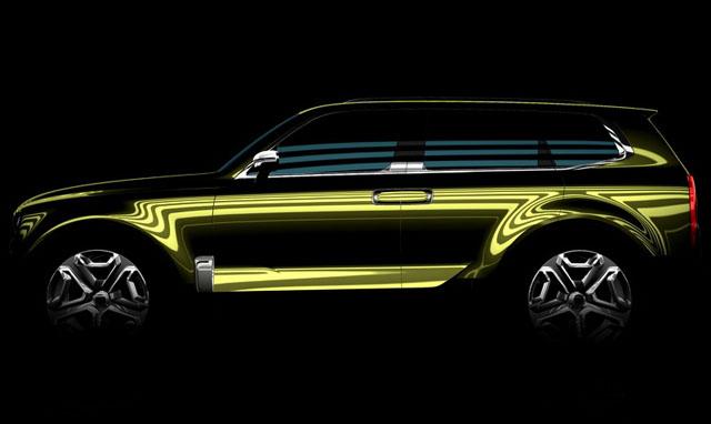 起亚最新中大型SUV概念车预告图 北美发布