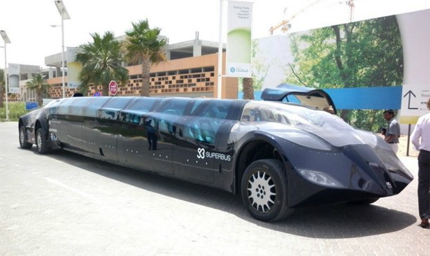 [分享]阿联酋购买千万美元电动公交车 形似超长