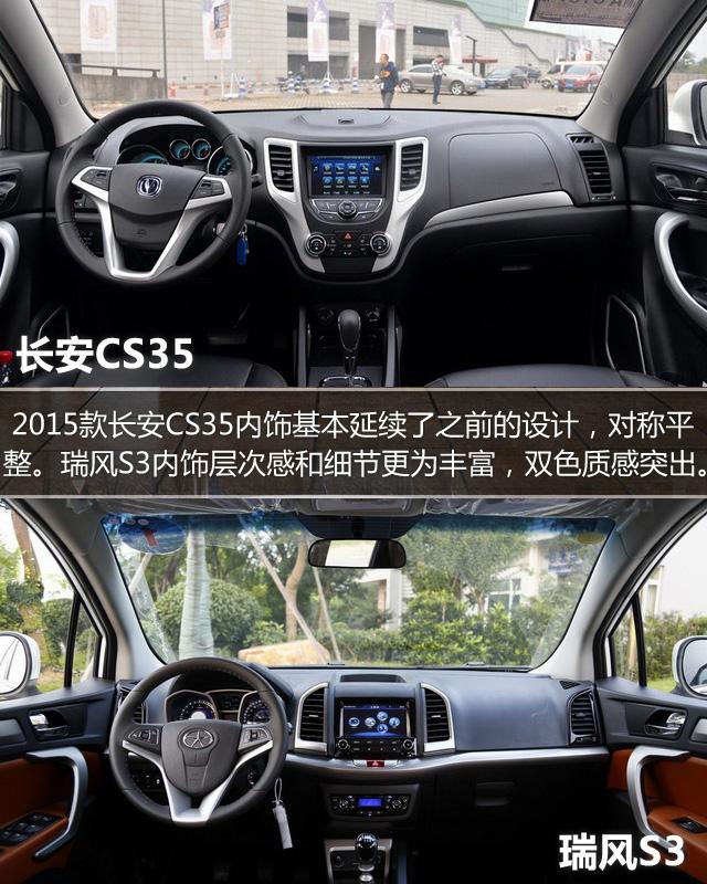 长安cs35对比瑞风s3 10万内自主精品小型suv