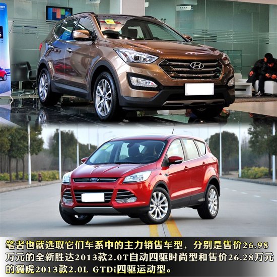 在城市SUV这个市场，途观已经寂寞太久，尽管在销量上它还有CR-V，RAV4，ix35等对手，但是这几款车主要集中在18-23万元的市场，而且大多采用降价的手段来冲销量。而途观不仅主力走量的车型价格更高，而且还坚持不降价的销售策略，所以让上海大众享受了丰厚的利润。但是现在这种局面终于被打破，竞争者已经出现，而且一下出现了两个，北京现代全新胜达和长安福特翼虎。