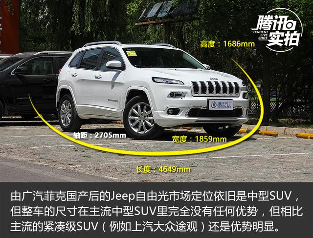 外观小改更独特 实拍2017款国产Jeep自由光