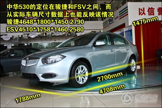 [新车实拍]全新自主家轿 华晨中华530到店