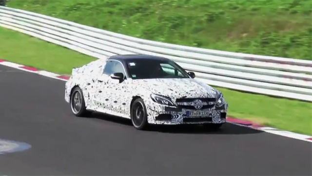 奔驰全新AMG C63 Coupe谍照 法兰克福登场