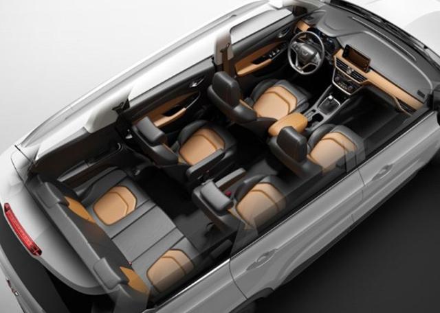 五菱宏光S3内饰官图发布 3排7座布局\/2+2+3_