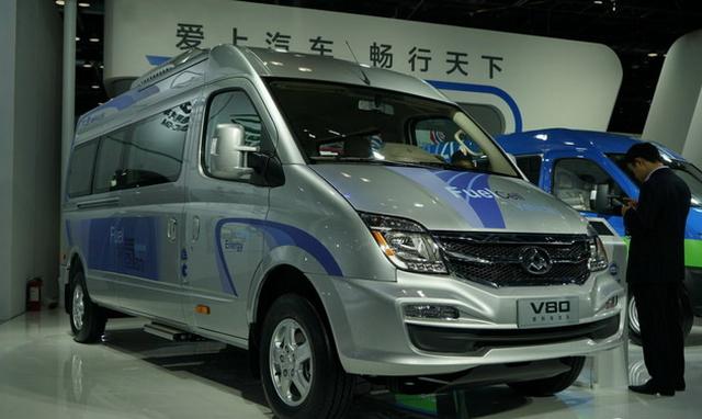 续航可达270km 上汽大通V80燃料电池车亮相