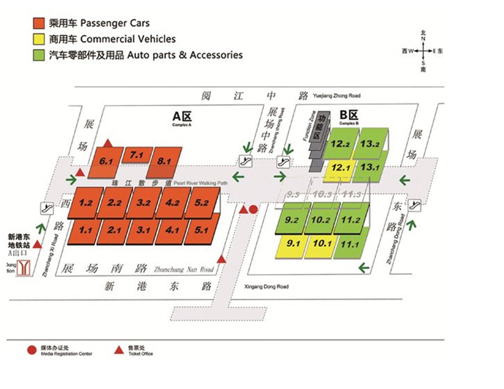 2013广州车展-经销商地图