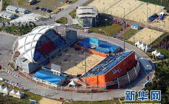 组图:鸟瞰广州亚运城