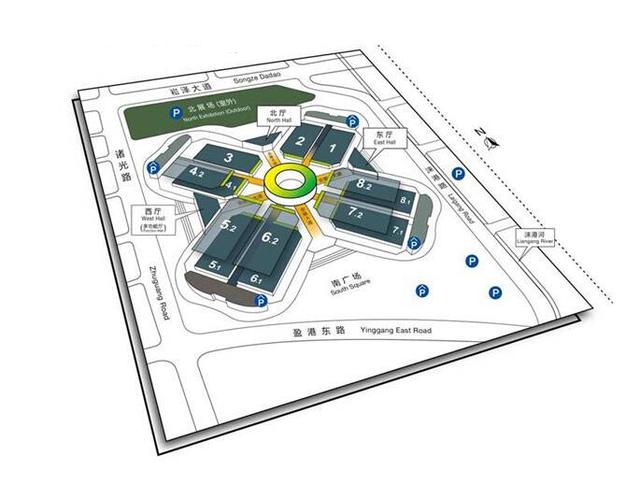 2015上海车展展馆位置图及交通指南