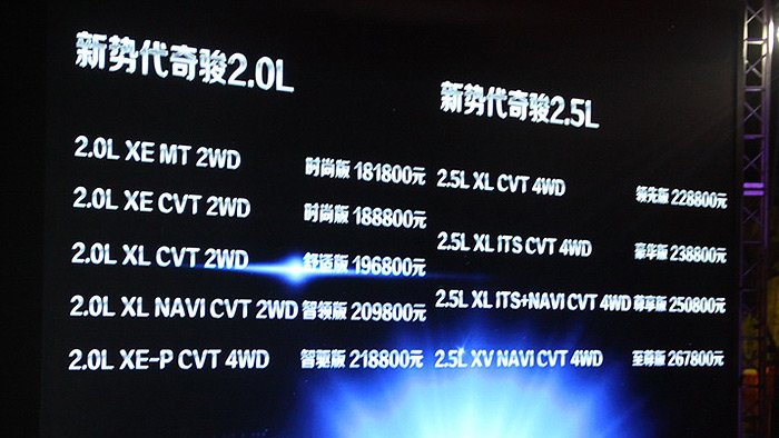 东风日产新一代奇骏正式上市 售18.18－26.78万元