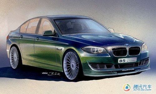 宝马Alpina B5 F10 Bi-Turbo草图曝光