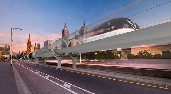 “超级高铁”设计原型曝光 速度高达1220公里/时