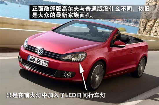 与EOS一起通吃敞篷市场  全新高尔夫敞篷图解