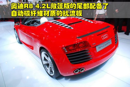 售价约合113万元 奥迪R8 4.2L敞篷版实拍