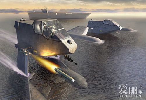 似车似船似飞机 美军幽灵隐形超音速快艇
