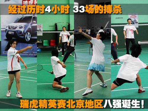 新瑞虎杯羽毛球赛结束 北京区八强产生