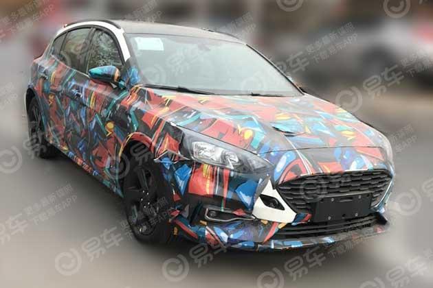 曝改款福特福克斯ST-Line谍照 2019春季上市/造型微调