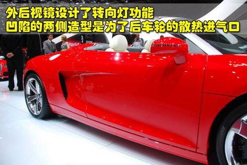 售价约合113万元 奥迪R8 4.2L敞篷版实拍