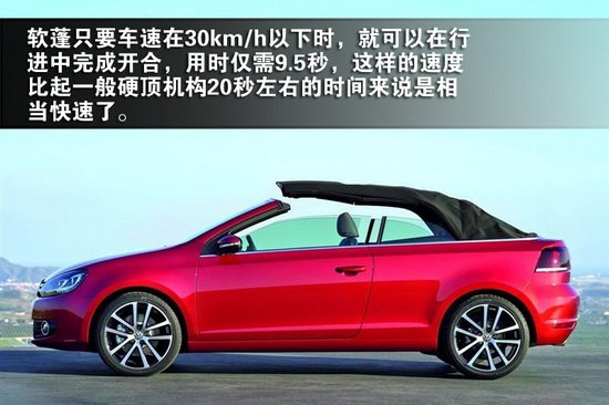 与EOS一起通吃敞篷市场  全新高尔夫敞篷图解