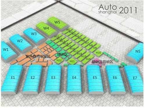 2011上海车展开展 全球首发车数量创纪录