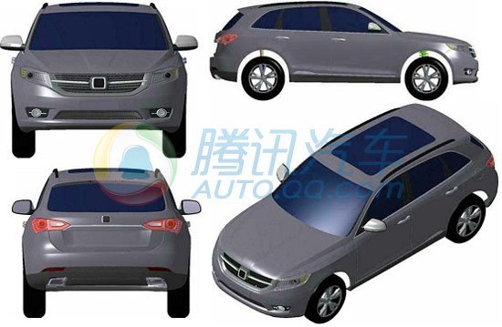 Zotye новый патент автомобиля объявить рис решение включает в себя три модели внедорожника