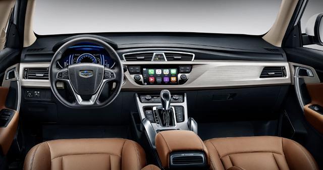 吉利博越最新内饰细节图发布 2016年上市