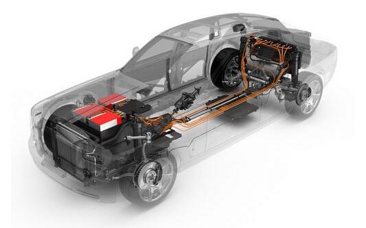 油电混合动力车结构透视图