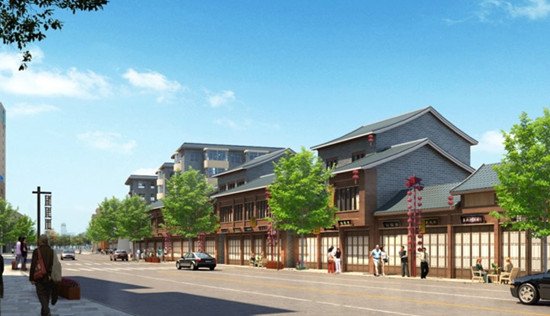 大蜀山脚下打造"半边街"温江路拟建"宋街"金马芜湖别墅区湖图片
