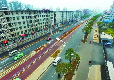 望江路恢复双向通车 路灯,天桥等近期收尾