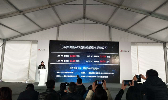 新实力中级SUV东风风神新AX7正式上市