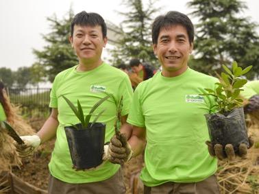 优科豪马苏州工厂举行第三期千年之林
