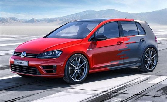 大众推高尔夫r概念车 配三块液晶显示屏